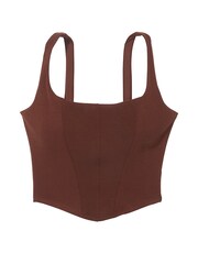 Victoria's Secret Ganache Brown Modal Corset Tank Top - Image 4 of 4