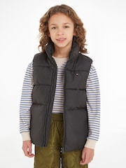 Tommy Hilfiger Black Kids Essential Padded Gilet - Image 1 of 6