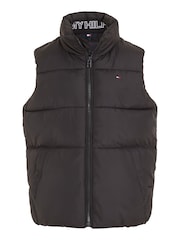 Tommy Hilfiger Black Kids Essential Padded Gilet - Image 4 of 6