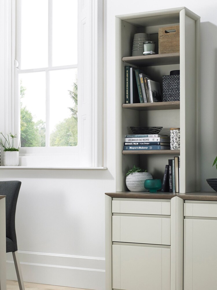 Bentley Designs Soft Grey Bergen Filing Cabinet and Narrow Top Unit - Image 1 of 5