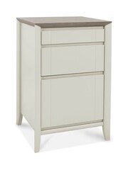 Bentley Designs Soft Grey Bergen Filing Cabinet and Narrow Top Unit - Image 3 of 5