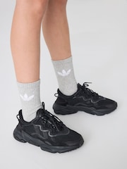 adidas Originals Black Ozweego Trainers - Image 1 of 14