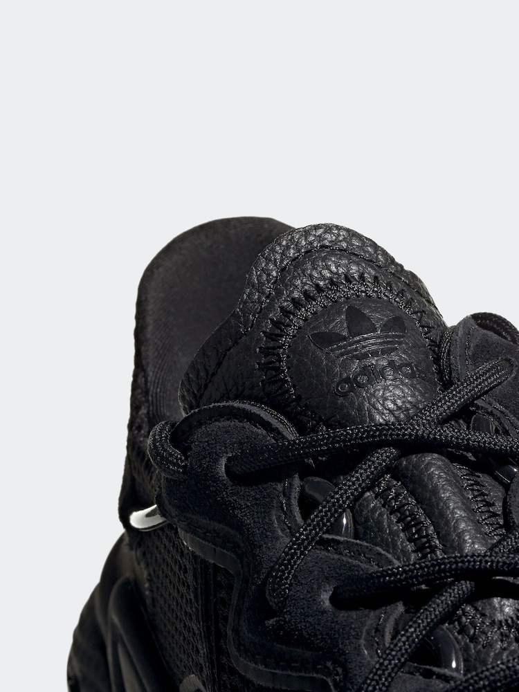 adidas Originals Black Ozweego Trainers - Image 12 of 14