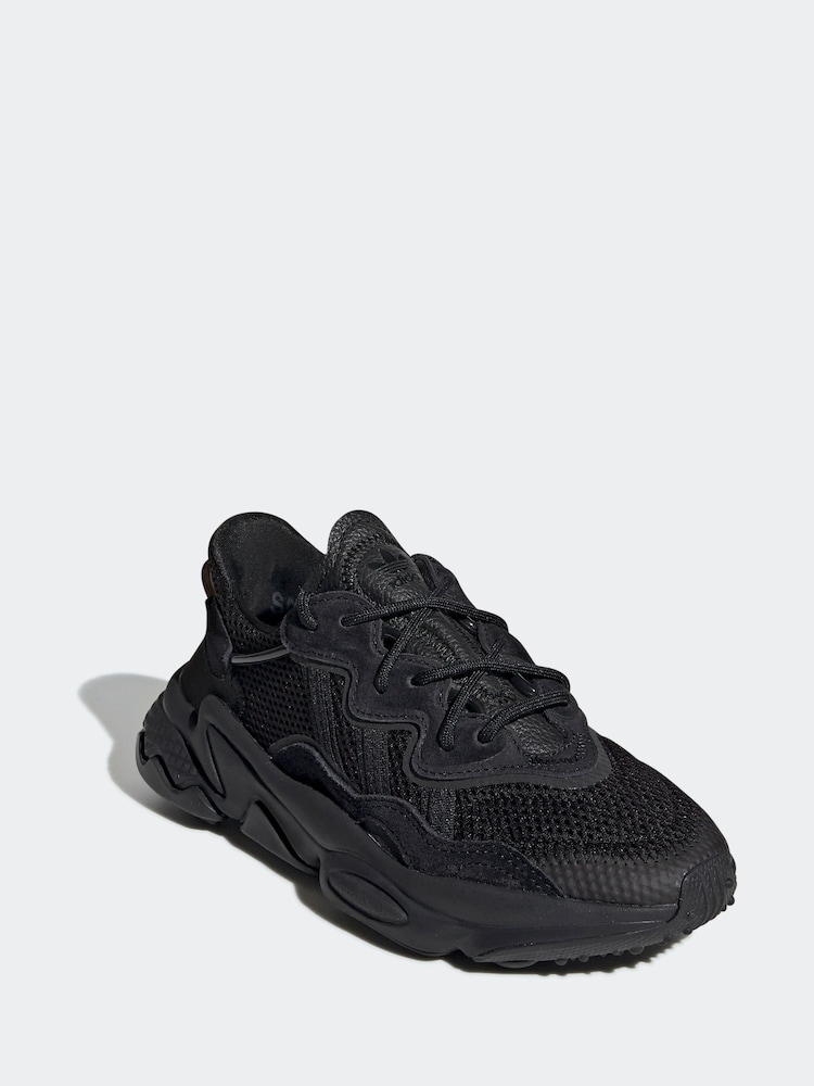 adidas Originals Black Ozweego Trainers - Image 7 of 14