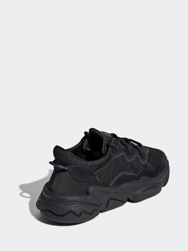 adidas Originals Black Ozweego Trainers - Image 8 of 14