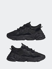 adidas Originals Black Ozweego Trainers - Image 9 of 14