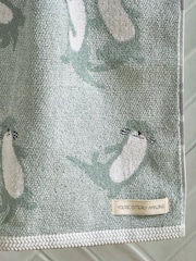 Handtuch aus 100 % Baumwolle mit Otter-Motiv - Bild 2 von 6