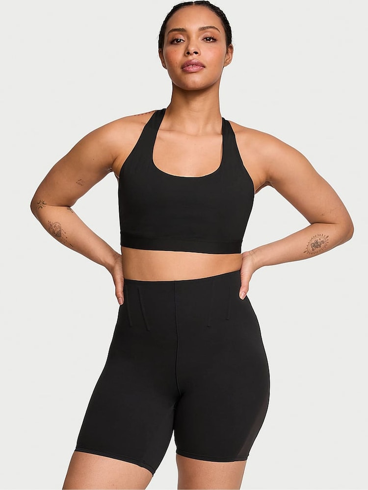 Victoria's Secret Pure Black VS Elevate Corset 3 Cycling Shorts - Image 1 of 3