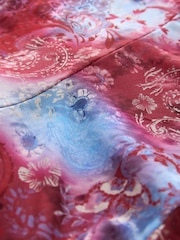 Red/ Blue Floral Print 2-in-1 Mesh Dress And T-Shirt Set (3-16yrs) - Image 7 of 7