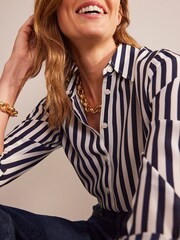 Bleu - Chemise Boden Sienna en soie - Image 3 of 5