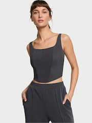 Victoria's Secret Pure Black Modal Corset Tank Top - Image 1 of 3