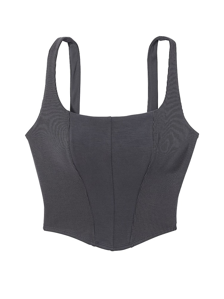 Victoria's Secret Pure Black Modal Corset Tank Top - Image 3 of 3