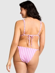 Victoria's Secret PINK Pink Stripe Triangle Swim Bikini Top - Image 2 of 3