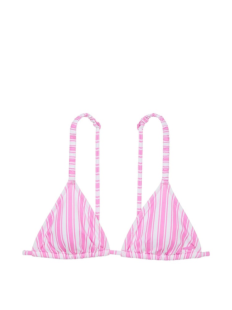 Victoria's Secret PINK Pink Stripe Triangle Swim Bikini Top - Image 3 of 3