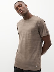 Natural Short Sleeve Tee Active Mesh Training T-Shirt - Image 1 of 8