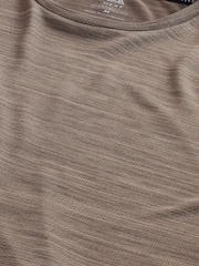 Natural Short Sleeve Tee Active Mesh Training T-Shirt - Image 7 of 8