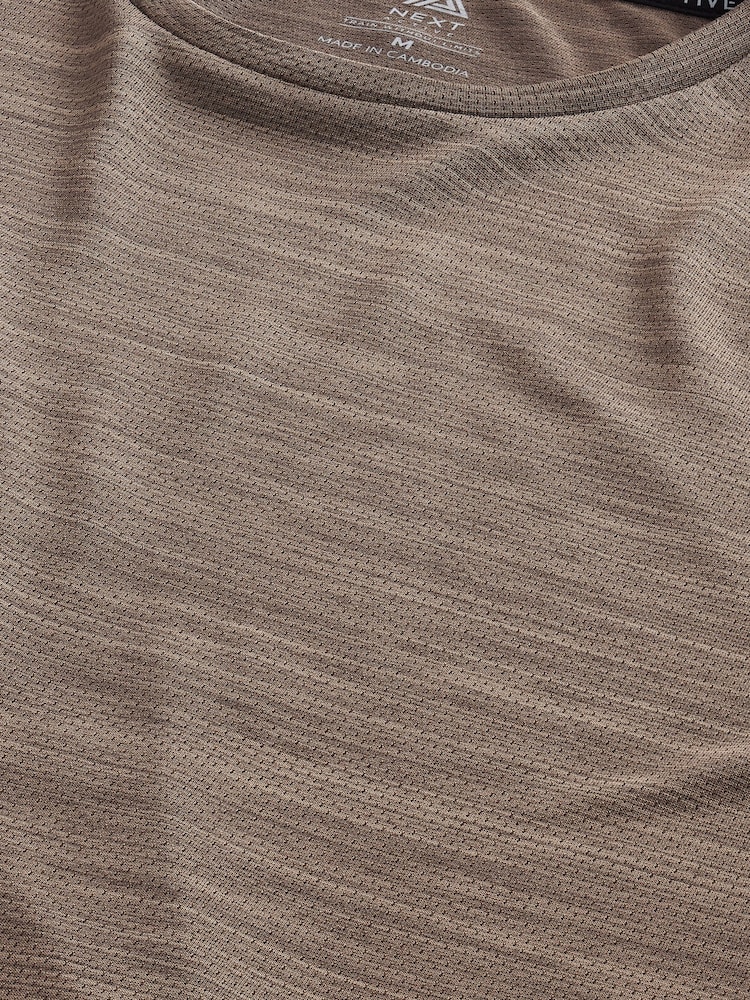 Natural Short Sleeve Tee Active Mesh Training T-Shirt - Image 7 of 8