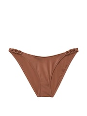 Victoria's Secret Caramel Brown Cheeky Swim Chain Bikini Bottom - Image 3 of 3