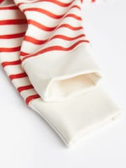 Red/Navy Nautical Baby 100% Cotton Footless Sleepsuits 3 Pack With Zip (0-2yrs) - Image 6 of 7