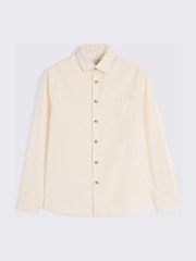 MOSS Cream Cotton Blend Corduroy Overshirt - Image 4 of 4