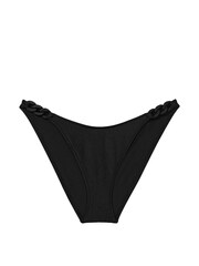 Victoria's Secret Nero Black Cheeky Swim Chain Bikini Bottom - Image 3 of 3