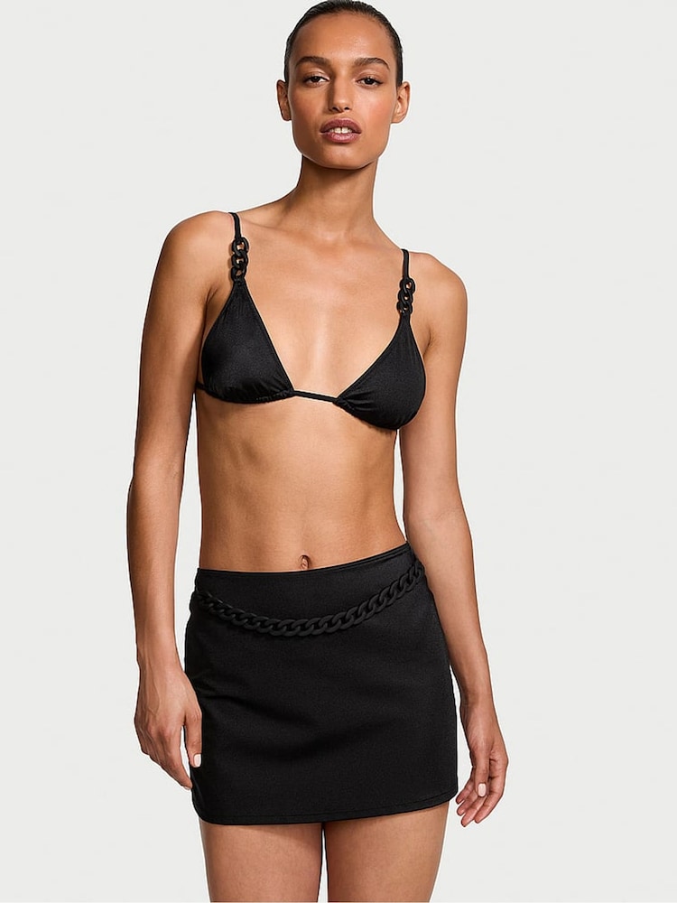 Victoria's Secret Nero Black Swim Chain Mini Skirt - Image 1 of 4