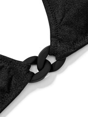 Victoria's Secret Nero Black Halter Swim Chain Bikini Top - Image 4 of 4