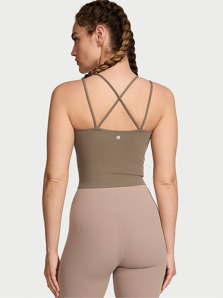 Victoria's Secret Terra Olive Green VS Elevate Corset Tank Top - Image 2 of 4