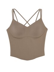 Victoria's Secret Terra Olive Green VS Elevate Corset Tank Top - Image 4 of 4