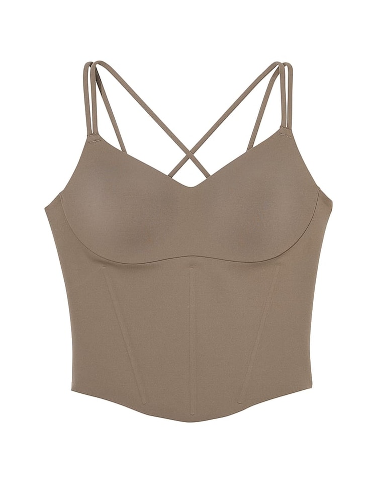Victoria's Secret Terra Olive Green VS Elevate Corset Tank Top - Image 4 of 4