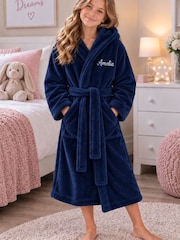 Personalised Plush Maxi Dressing Gown By Lulabay - Image 1 of 1