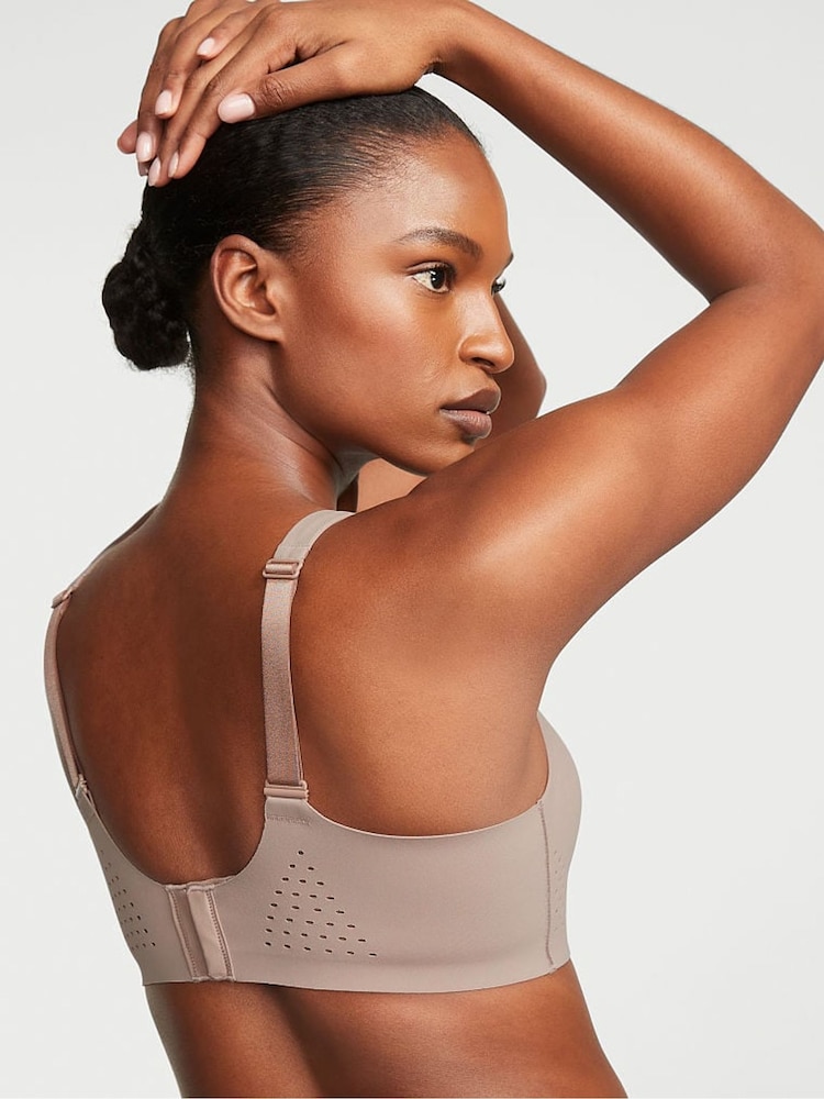 Victoria's Secret Candlelight Rose Pink Back Close Featherweight Max High Support Sports Bra - Image 2 of 5