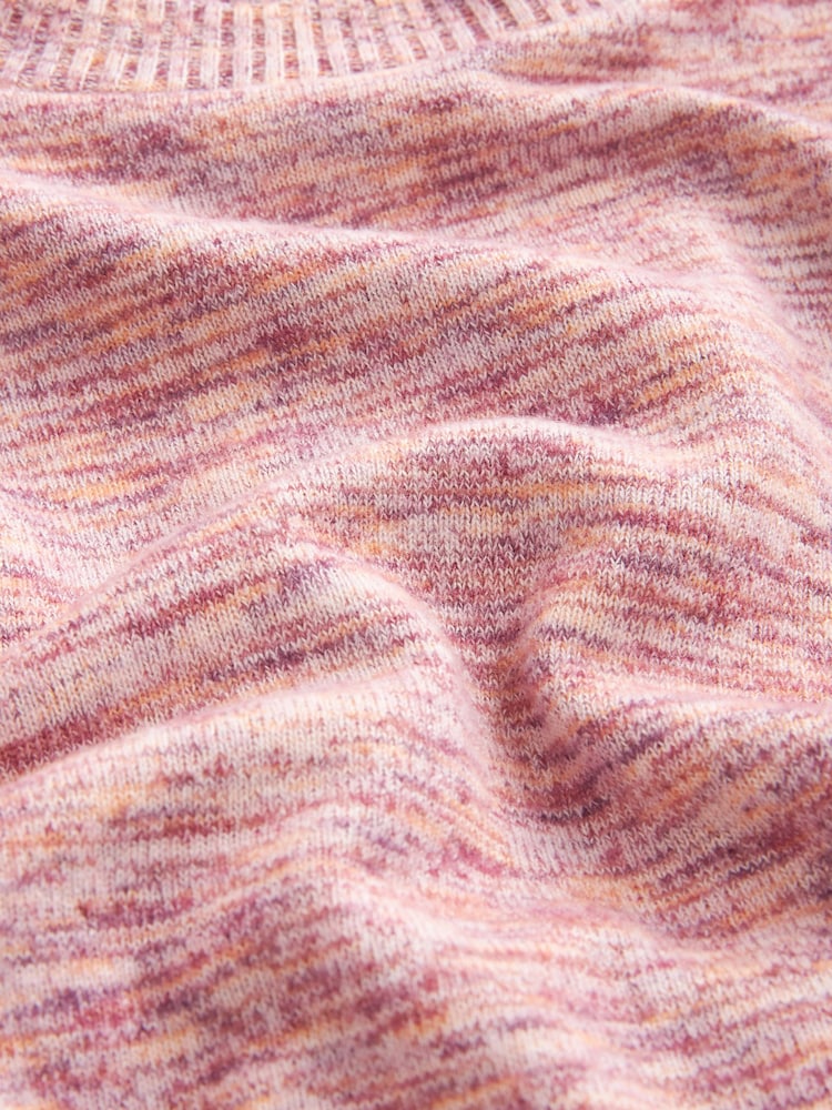 Pink Spacedye - Kuschelig leichter Pullover mit Rundhalsausschnitt und weichen Ärmeln - Bild 7 von 7 Pink Spacedye - Kuschelig leichter Pullover mit Rundhalsausschnitt und weichen Ärmeln - Bild 7 von 7