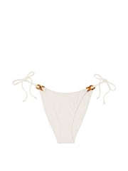 Victoria's Secret Coconut White Brazilian Swim Chain Bikini Bottom - Image 3 of 3