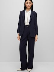 BOSS Blue Relaxed Fit Crepe Blazer - Image 3 of 6