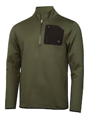 Calvin Klein Golf Delta Sweatshirt mit Viertelreißverschluss - Bild 5 von 8