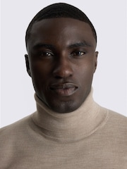 MOSS Natural Merino-Blend Roll Neck Jumper - Image 3 of 3