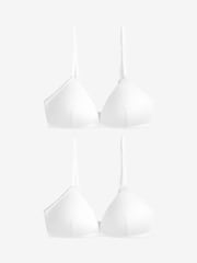White First Bra Light Pad Non Wire Bras 2 Pack - Image 5 of 7