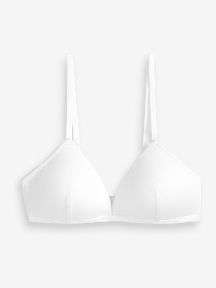 White First Bra Light Pad Non Wire Bras 2 Pack - Image 7 of 7
