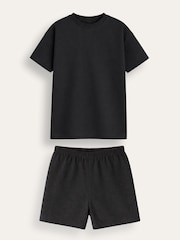 Brand Threads Black Essentials Short Pyjamas Set - Image 3 of 4