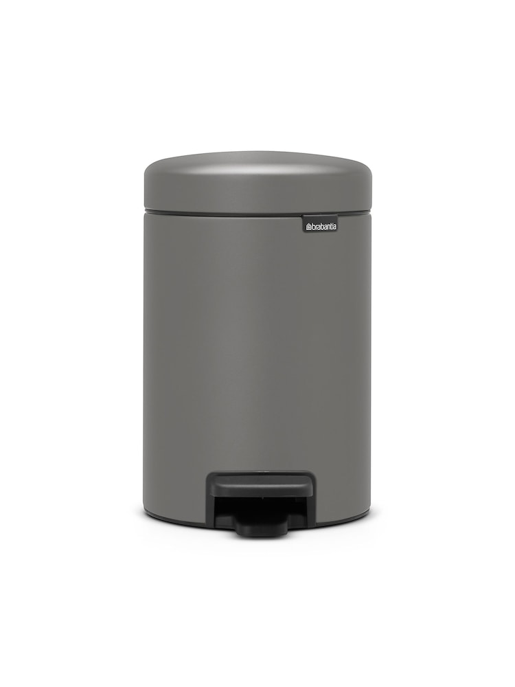Brabantia Grey NewIcon 3L Mineral Concrete Pedal Bin - Image 1 of 4