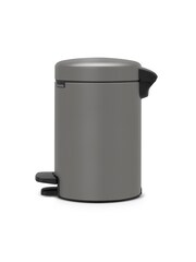 Brabantia Grey NewIcon 3L Mineral Concrete Pedal Bin - Image 2 of 4
