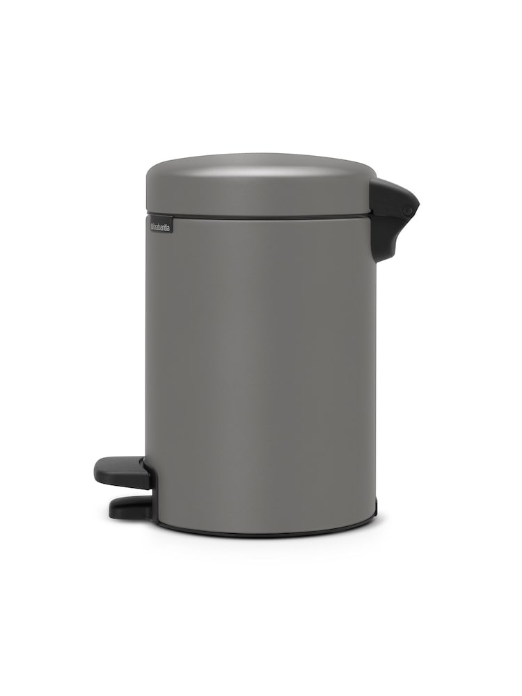 Brabantia Grey NewIcon 3L Mineral Concrete Pedal Bin - Image 2 of 4