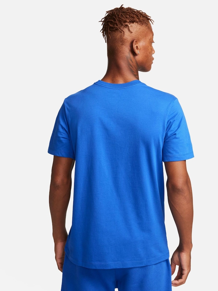 Nike Royal Blue Club T-Shirt - Image 2 of 3 Nike Royal Blue Club T-Shirt - Image 2 of 3