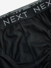 Black 10 pack Cotton Rich Briefs - Image 3 of 3