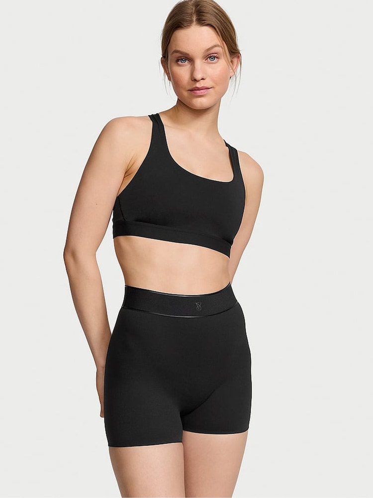 Victoria's Secret Pure Black VS Elevate 3'' Cycling Shorts - Image 1 of 3