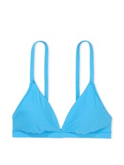 Victoria's Secret PINK Castaway Blue Rib Triangle Soft Stretch Bralette - Image 3 of 3
