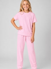 Brand Threads Pink Essentials Long Leg Pyjamas Set - Image 1 of 3