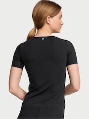 Victoria's Secret Pure Black Elevate™ Stretch T-Shirt - Image 2 of 3