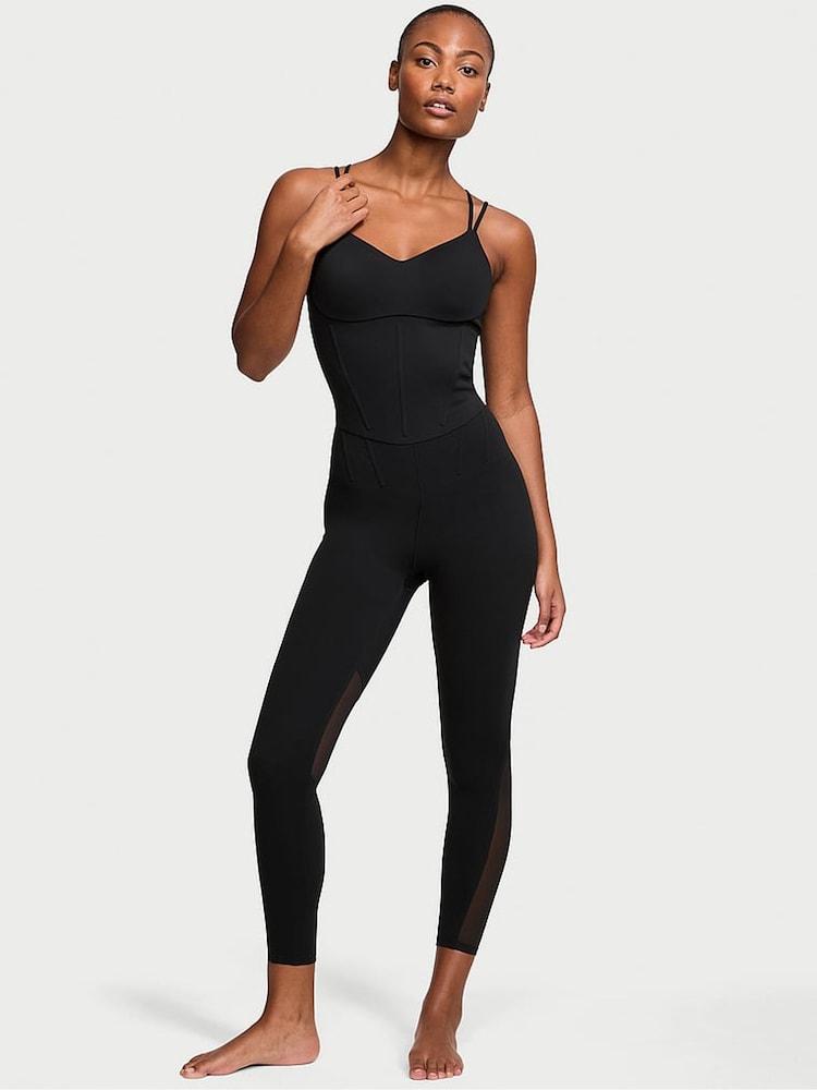 Victoria's Secret Pure Black 7/8 Length VS Elevate Corset Leggings - Image 1 of 4
